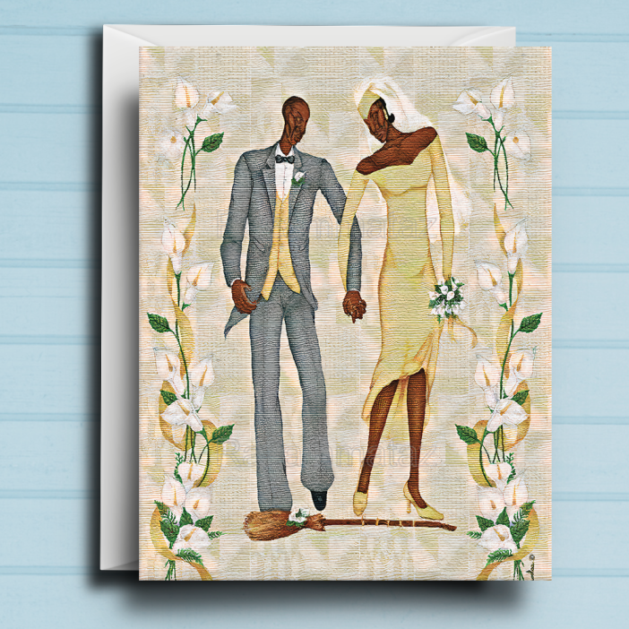 Black Wedding Card C